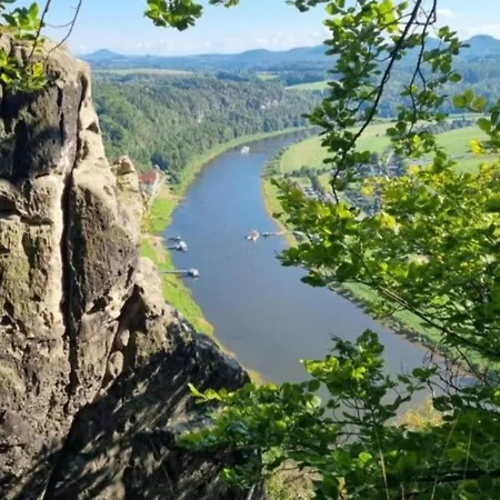 Daire Am Rittergut Giesenstein Gartenblick *